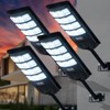 Solar Powered Street Light Outdoor Commercial Grade, 288-LED Dimmable with