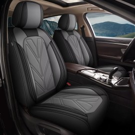 JX Full Set Car Seat Covers Fit for Toyota RAV4 2013-2018 Faux Leather Waterproof