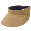 VASANA Sun Visor Hats for Women Foldable Straw Visor Hat