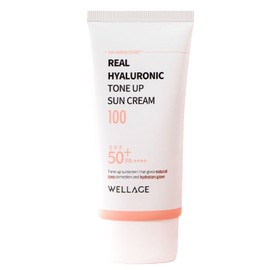 Wellage Real Hyaluronic Tone-up Sun Cream 50ml×1, Watery Formulation, 1 / 웰라쥬 리얼 히알루로닉 톤업 선크림 50ml×1개 워터리제형 1개