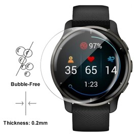Buoluoioir Pack of 3 Screen Protectors for Garmin Venu 2 Plus Screen Protector, TPU HD Clear Screen Protector Premium Quality Soft, Full Coverage Bubble-Free Anti-Dust for Garmin Venu 2 Plus Flexible