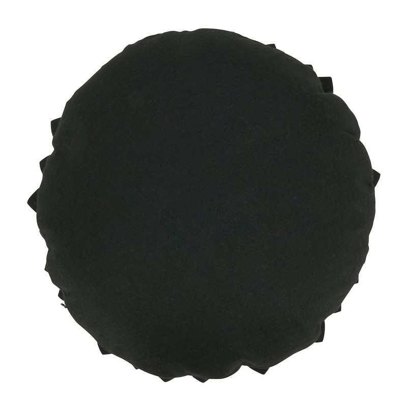 SARO LIFESTYLE Flower Shaped Felt Throw Pillow