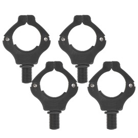 Fishing Rod Holder Head, Magnetic Fishing Holder Head, 4 Pieces, Holder Head, Automatic Adjustment, Fishing Rod End Holder, Tool Accessories (Black)