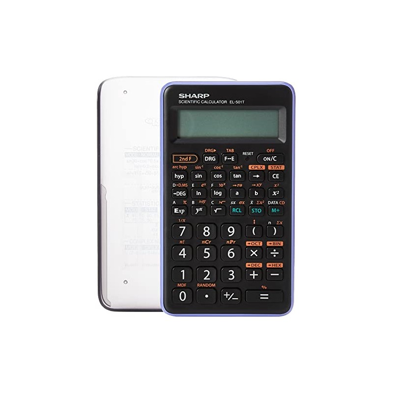 SHARP CALCULATOR SCIENTIFIC EL501TBVL,Black