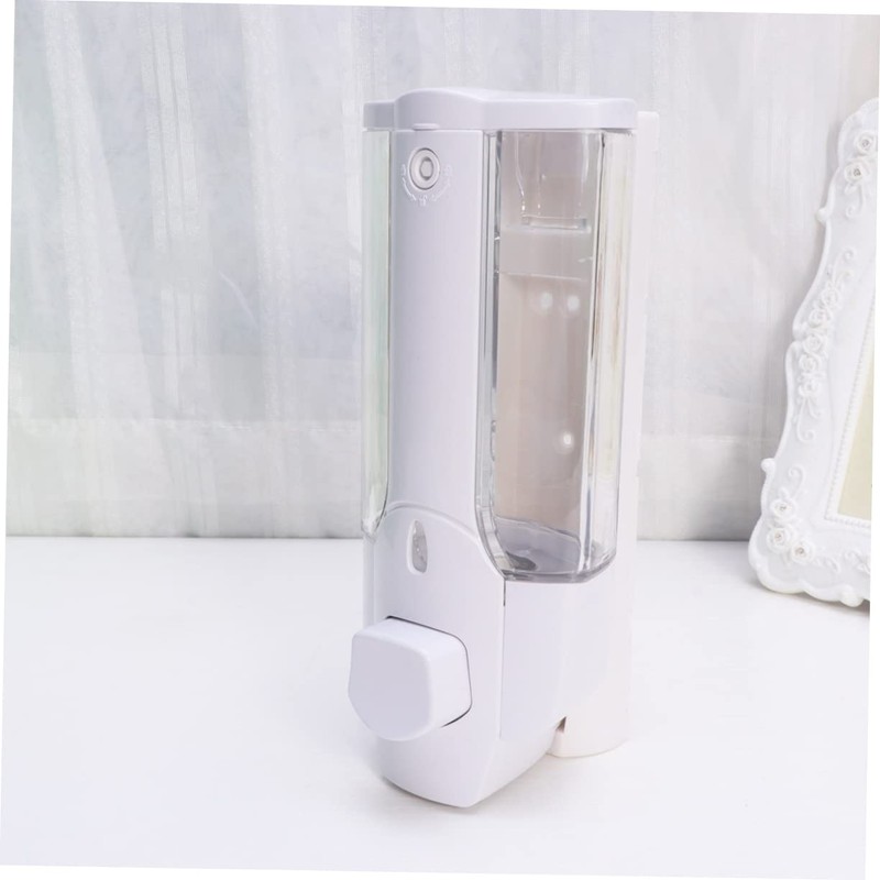 Alipis Abs Liquid Soap Dispenser Wall-Mounted Pump Non-Slip Leakproof 350ml