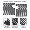 Behok Separable Silicone Sink Protector Grid Mat 28-7/16x13-13/16",Black