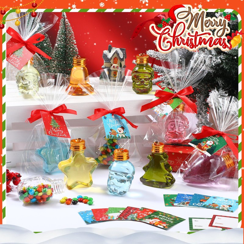 24 Sets Christmas Fillable Balls Bottles Christmas Tree Ornaments