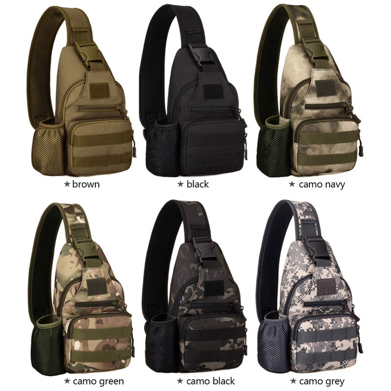 BAIGIO Tactical Sling Backpack Bag for Men Molle Crossbody Shoulder