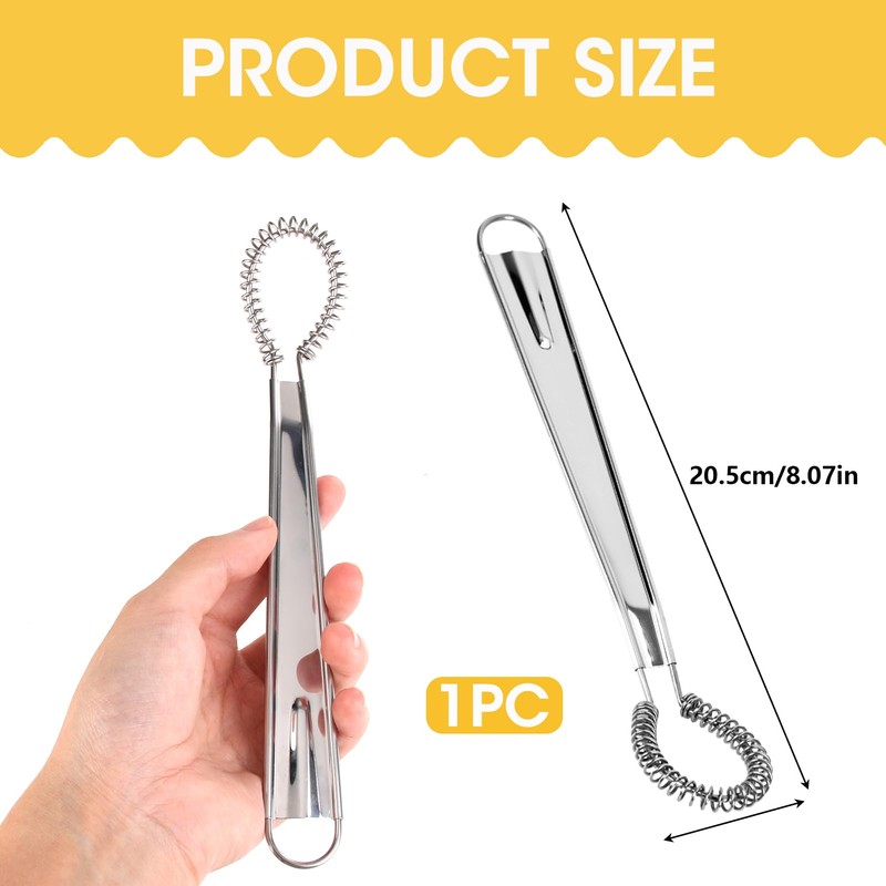 1 Piece Stainless Steel Whisk Set, Mini Whisk for Stirring