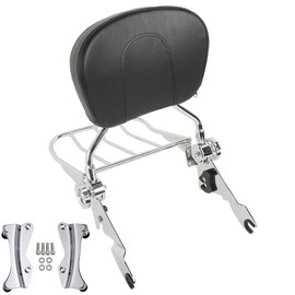 TCMT Detachable Backrest Sissy Bar w/Luggage Rack and 4 Point Docking Hardware Kit Fits For Harley Touring Road King Road Glide Street Glide Electra Glide 2014-2025