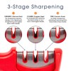 Cheer Collection 3-in-1 Knife Sharpener, Professional Blade Sharpening System for