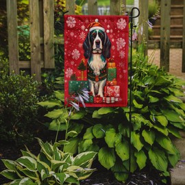 Caroline's Treasures DAC3082GF English Springer Spaniel Holiday Christmas Garden Flag Mailbox Flag Decorative Yard Flag Banner Outside Patio Artwork Yard Flower Beds, Garden Size, Multicolor