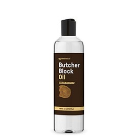 Butcher Block Oil By Unpretentious Baker, 16 fl oz, Safe for Butcher Blocks, Cutting Boards, Countertops & Wood Utensils