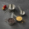 GoodCook Gourmet Measuring Cup Set, Stainless Steel 4-pc., 1/4, 1/3,