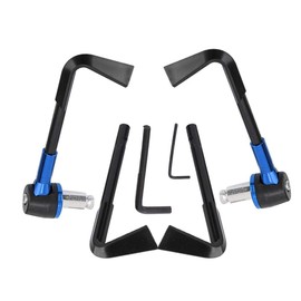 Brake Lever Guard, Akozon CNC Motorbike Handgrip Guard Brake Levers Protect Guard Motorcycle Protector Handlebar(Blue)