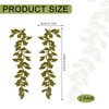 letsinstyle 4 Pcs Forest Leaves Vine Patches, Green Forest Leaf