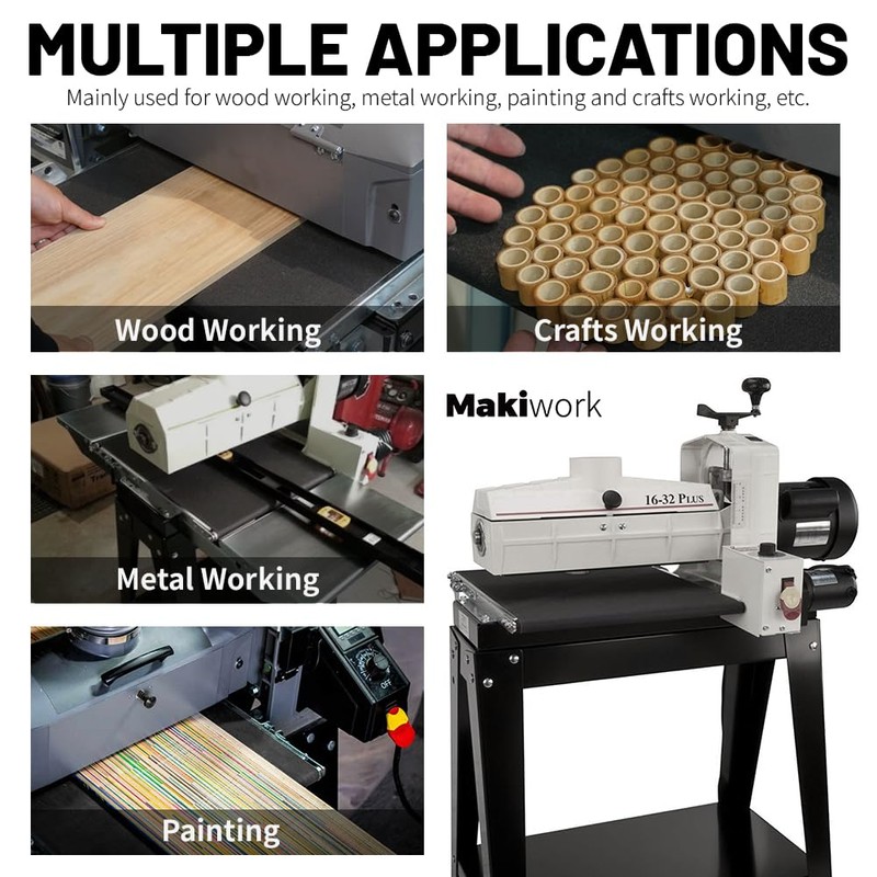 Drum Sander Feed Belt Conveyor - Compatible with JET &