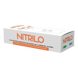 Guantes Nitrilo Antideslizantes UniSeal Naranja XS Descartables x100