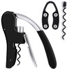 KEISSCO Wine Bottle Opener Manual Vertical Lever Corkscrew with Foil