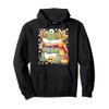 Frog Rana Drinking Hot Chocolate Spooky Creepy Frog Lover Pullover