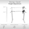 VIVO Electric Standing Desk Frame, Rear-Set Legs, Single Motor Memory