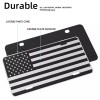 VEHITO American Flag License Plate, Black Front Flag License Plates