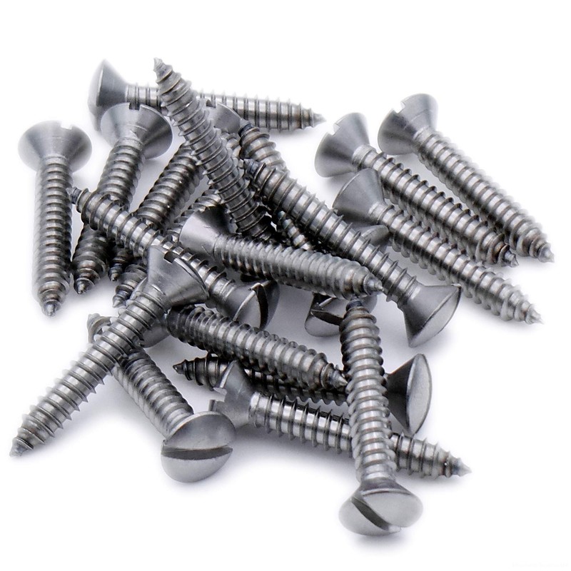 No.2 x 0.375 (2.2mm x 9.5mm) Slot Raised Countersunk Self-Tapping