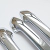 CYAuto Carbon Fiber Chrome Exterior Door Handle Cover Trims for