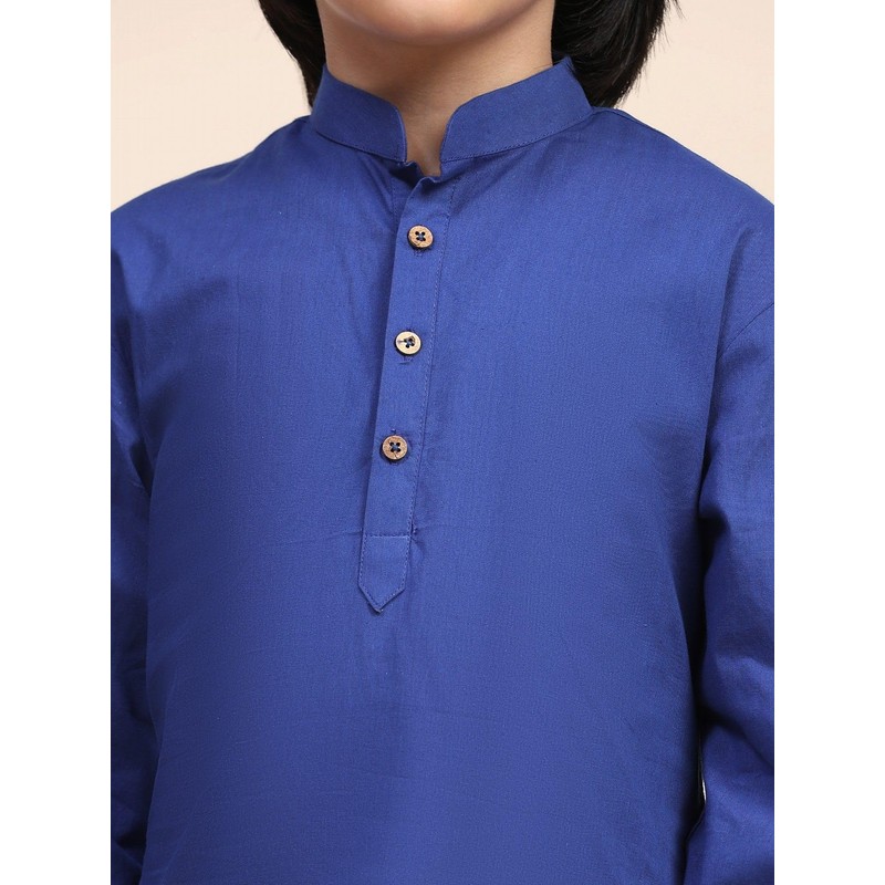 SKAVIJ Kids Soft Cotton Kurta Pajama Set for Boys Royal