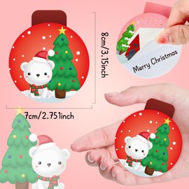 Cinrobiye 60 Pcs Christmas Mini Notepads Small Christmas Notepads Christmas Pocket Notepad Snowball Snowman Santa Claus Notepads for Xmas Party Kids Goodie Bag Stuffer Favor Supplies