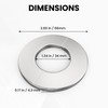 Wall Split Flange, HONSNKS 3Pcs Self Adhesive Round Escutcheon Plate