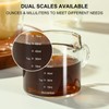 PARACITY Espresso Cup with Handle set of 2, Double Spout