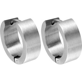 FILANGO 1 Pair of Surgical Steel Hoop Earrings, Choice of Colours and Sizes, Stainless Steel