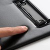 Black Leather Clipboard Folder, PU Board Clip, A4 Folder Suitable