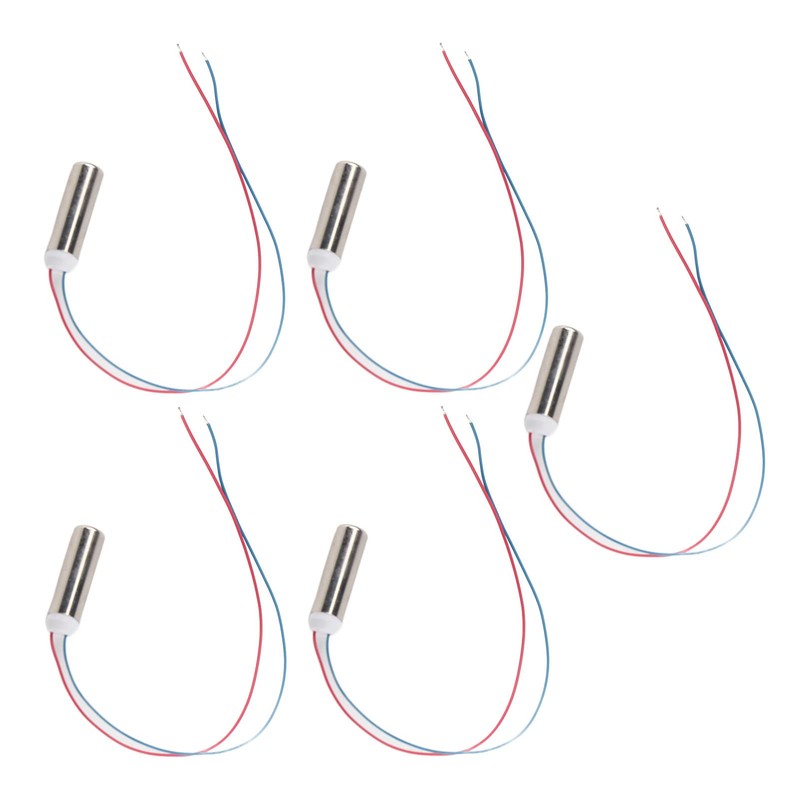 Miniature Vibration Motor Waterproof Motar 5V Iron Plastic 5pcs 14500RPM