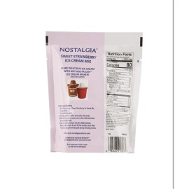 Nostalgia Premium SWEET STRAWBERRY Ice Cream Mix 8 oz Exp 01/05/2025