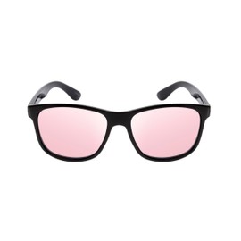 Calabria Noah Panto Pink Tint FL-41 Reading Glasses +3.75 Gloss Black Men Women Migraine Glasses FL41 Blue Light Sensitivity
