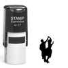 stampexpression - Two People Dancing Self Inking Rubber Stamp -
