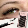 LINNY LASHES Eyelash Extension, 16 Rows, C Curl, Thickness 0.07