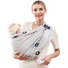 CUBY Baby Sling for Newborns, Side Cuddle Straps, One-Handed Carrier, Baby Carrier, Front of Sitting on the Neck, Popular Piggy Straps, Crossbody Hip Seat, Baby Carrier, For Newborns 0 - 2 Years Old,