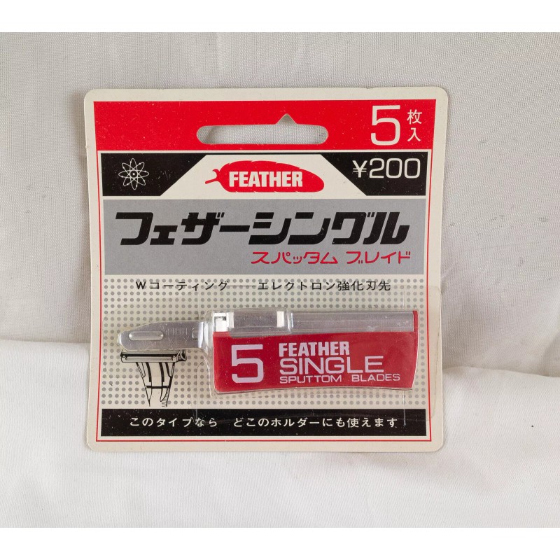 Feather Single Edge Sputtom Injector Blades 1 Pack of 5