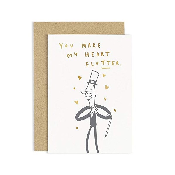 Old English Co. Fun Wedding Anniversary Card for Husband Wife