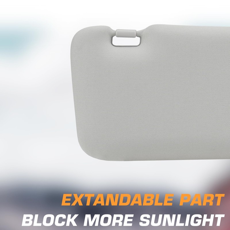 Left Driver Right Passenger Side Car Sunvisor with Lights Fit