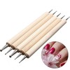 5 Punzones de Madera para Decoración de Uñas en Gel
