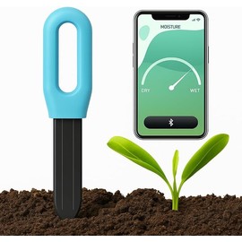 Nazarian's Smart Soil Moisture Sensor - Real-time Data, Historical Tracking, and a Moisture Sensor - Make Smart Home with Zigbee Hub SGS01Z - Ideal for Indoor & Outdoor Plant Smart Sensor