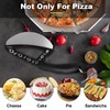 2-in-1 Pizza Cutter Rocker Blade with Herb Stripper Holes, Sharp