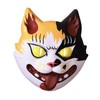 Clear Stone Japanese-Style Mask, Monstrous Cat, Unisex, White
