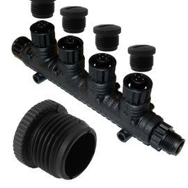 Briny River 4PCS M12 T-Connectors Blanking Caps for NMEA 2000 T-Type Connectors Protect Unused Interfaces