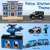 SainSmart Jr. Wooden Train Set - Interactive Police Playset for