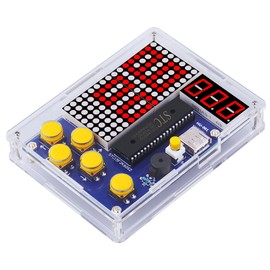 DIY Soldering Game Kit, DIY Soldering Practice Kit with 4 Retro Classic Games Electronics Learning Soldering Project Kit for Education School Learning Project, Yellow Button